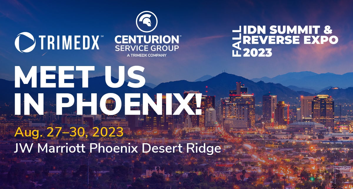 Centurion Service Group: A TRIMEDX Company is attending the 2023 Fall IDN Summit and Reverse Expo in Phoenix, Arizona, August 27-30