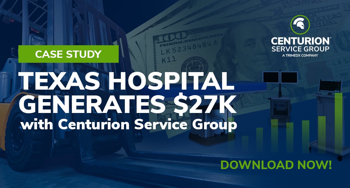 Texas hospital generates $27k with Centurion Service Group Case Study