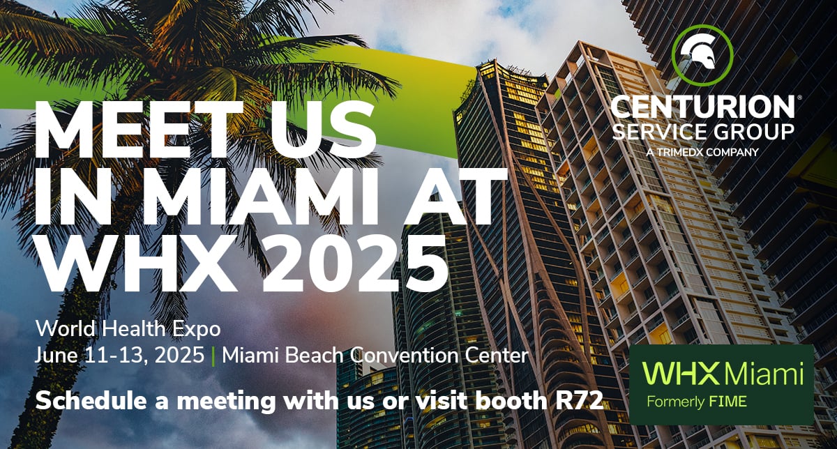 Meet Centurion Service Group at the World Health Expo (WHX) Miami 2025.