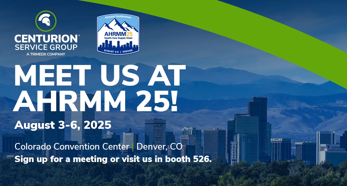 Centurion Service Group is attending AHRMM 25 on August 3-6.