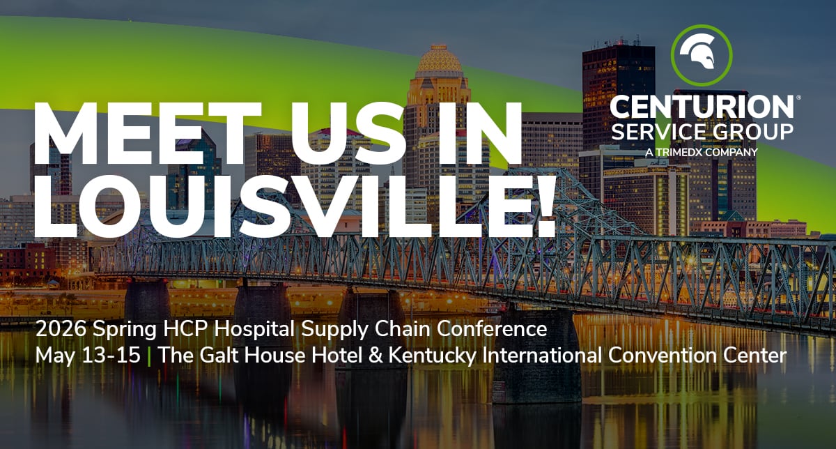Meet Centurion in Louisville for the HCP Spring Hospital Supply Chain Conference. 