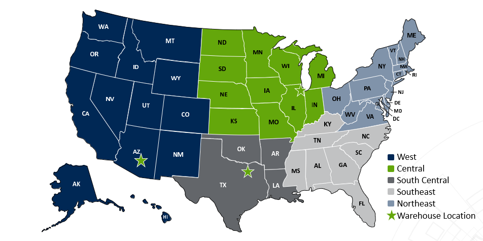 Centurion Service Group Territory Map Centurion Service Group Territory Map